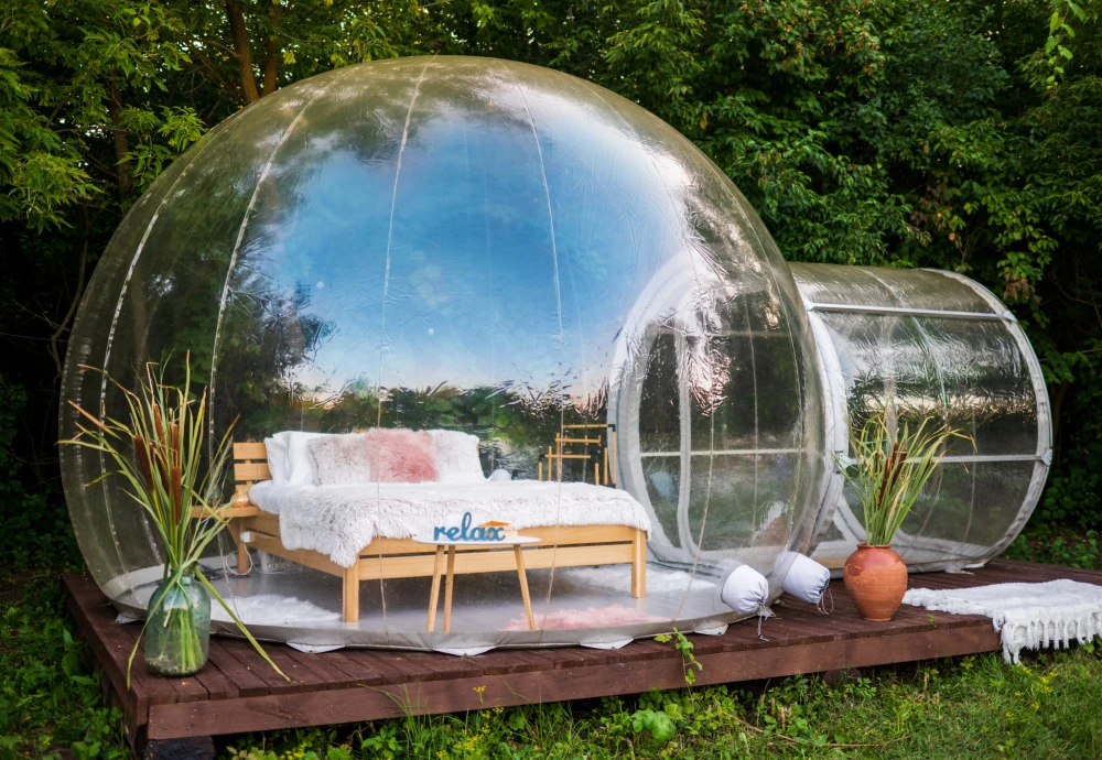 transparent inflatable bubble tent